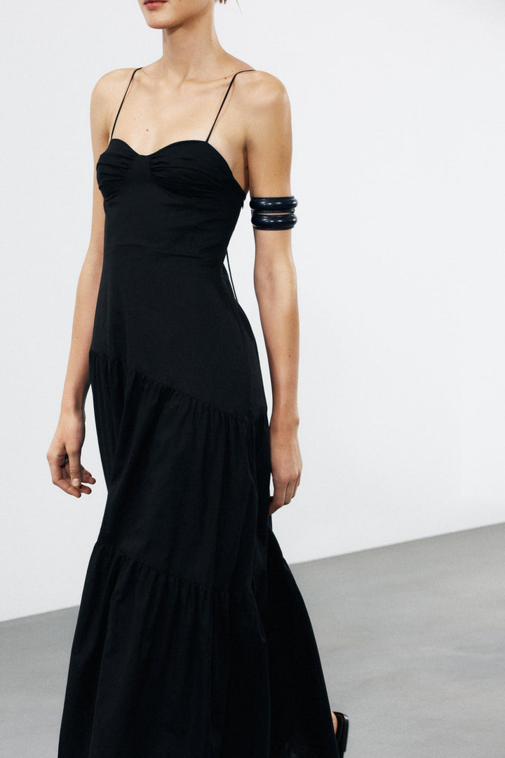 Womenswear Spring Slim Fit Skinny Shoulder Strap Backless Sling Bra Dress