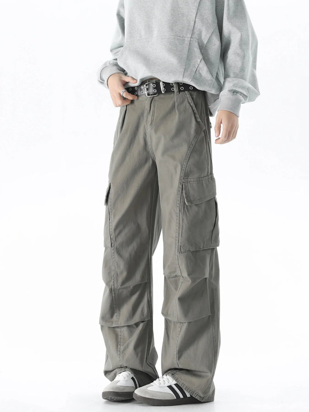 Men's Loose Fit Cargo Pants with Pockets