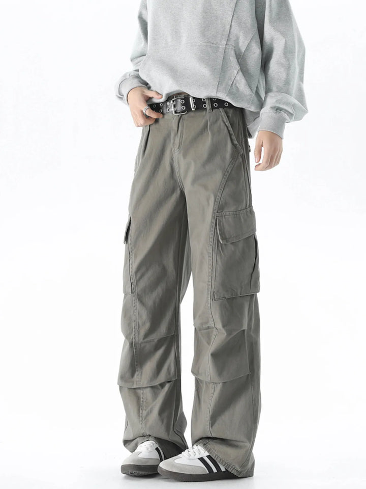 Men's Loose Fit Cargo Pants with Pockets