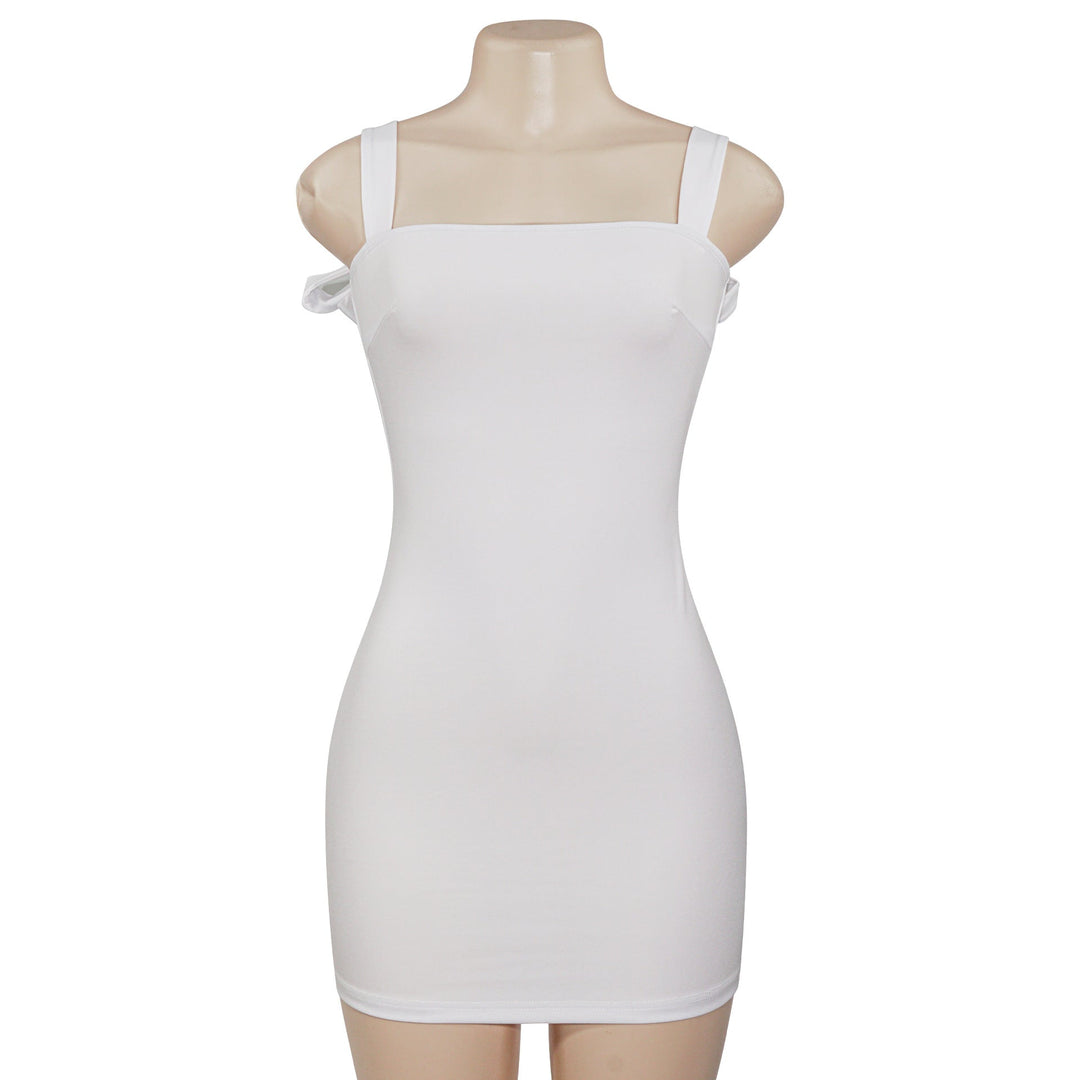 Spring Women Short Strap Internet Celebrity Solid Color Sling Sheath Sexy