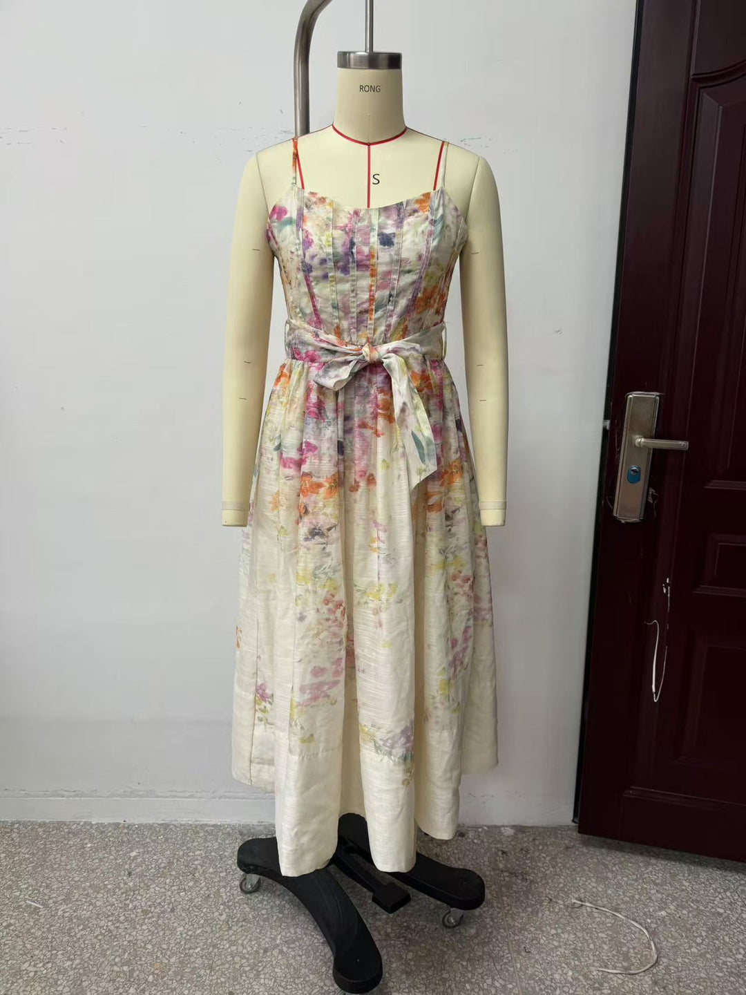 Summer Women Clothing Special Interest Positioning Printing Organza Sling Dress
