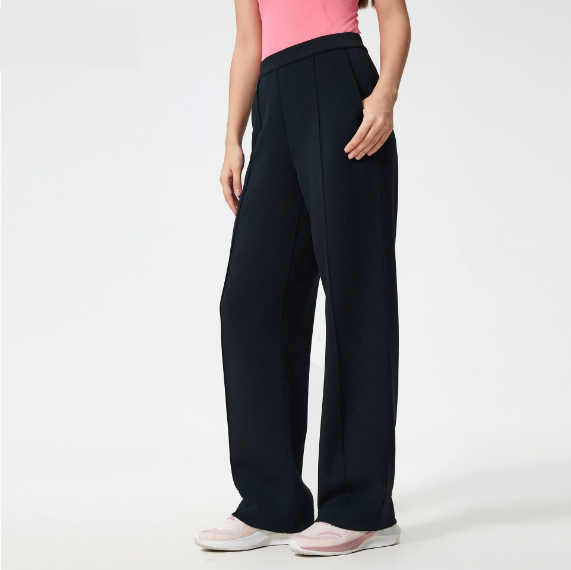 Exercise Casual Pants Women Loose Drooping Slimming Straight Pants Air Layer Nude Feel Wide Leg Pants