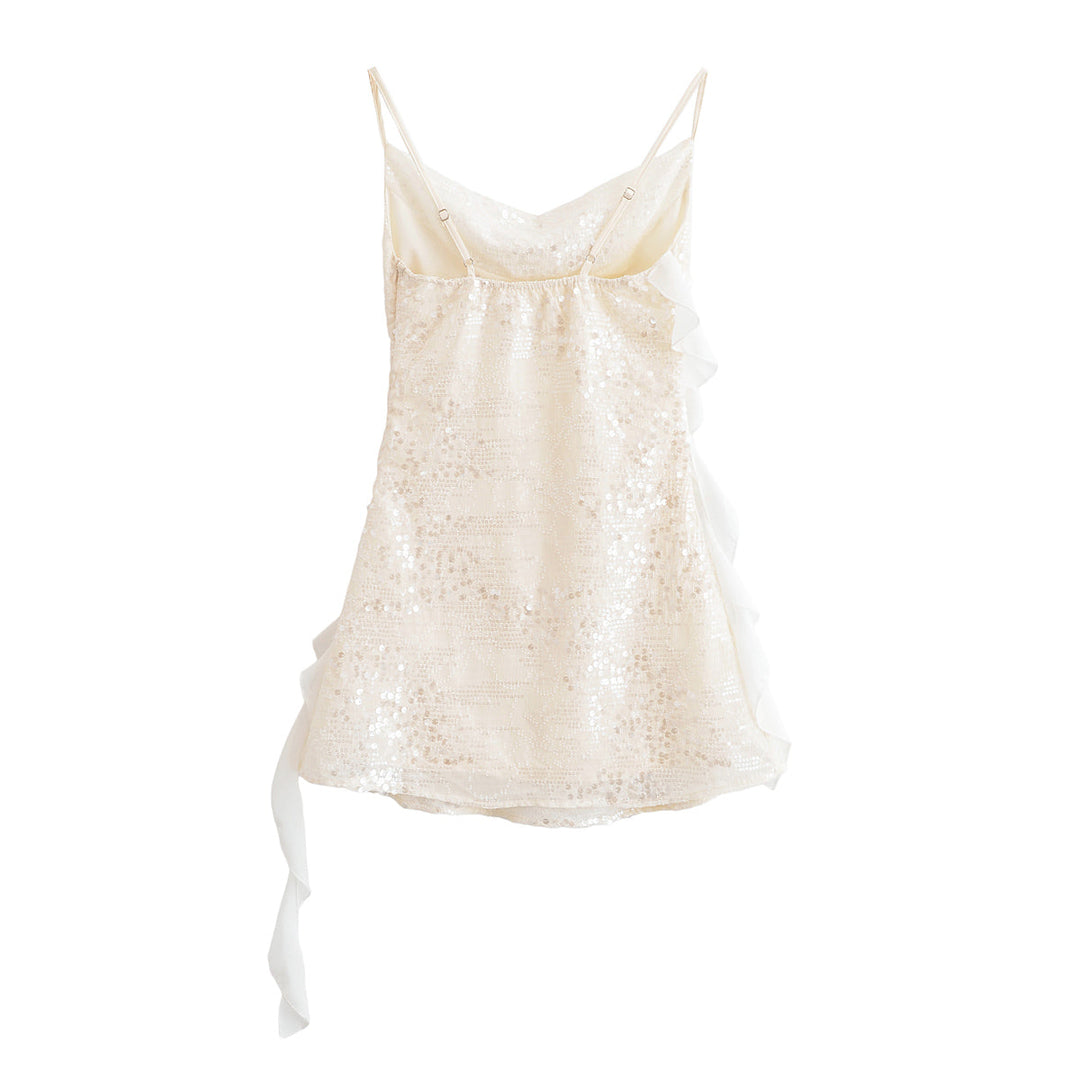 Summer Laminated Decoration Sequin Short Dress