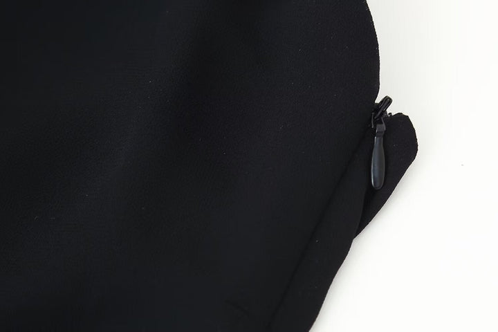 Summer Women Clothing Laminated Decoration Hanging Collar Maxi Dress Women
