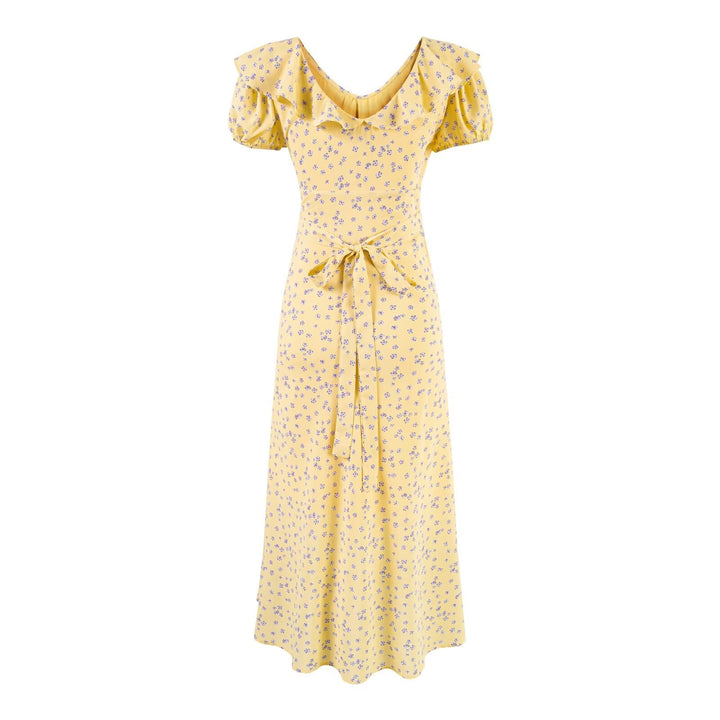 Mid Length Flounced Sexy Slim Summer Vacation Lace Sling Dress