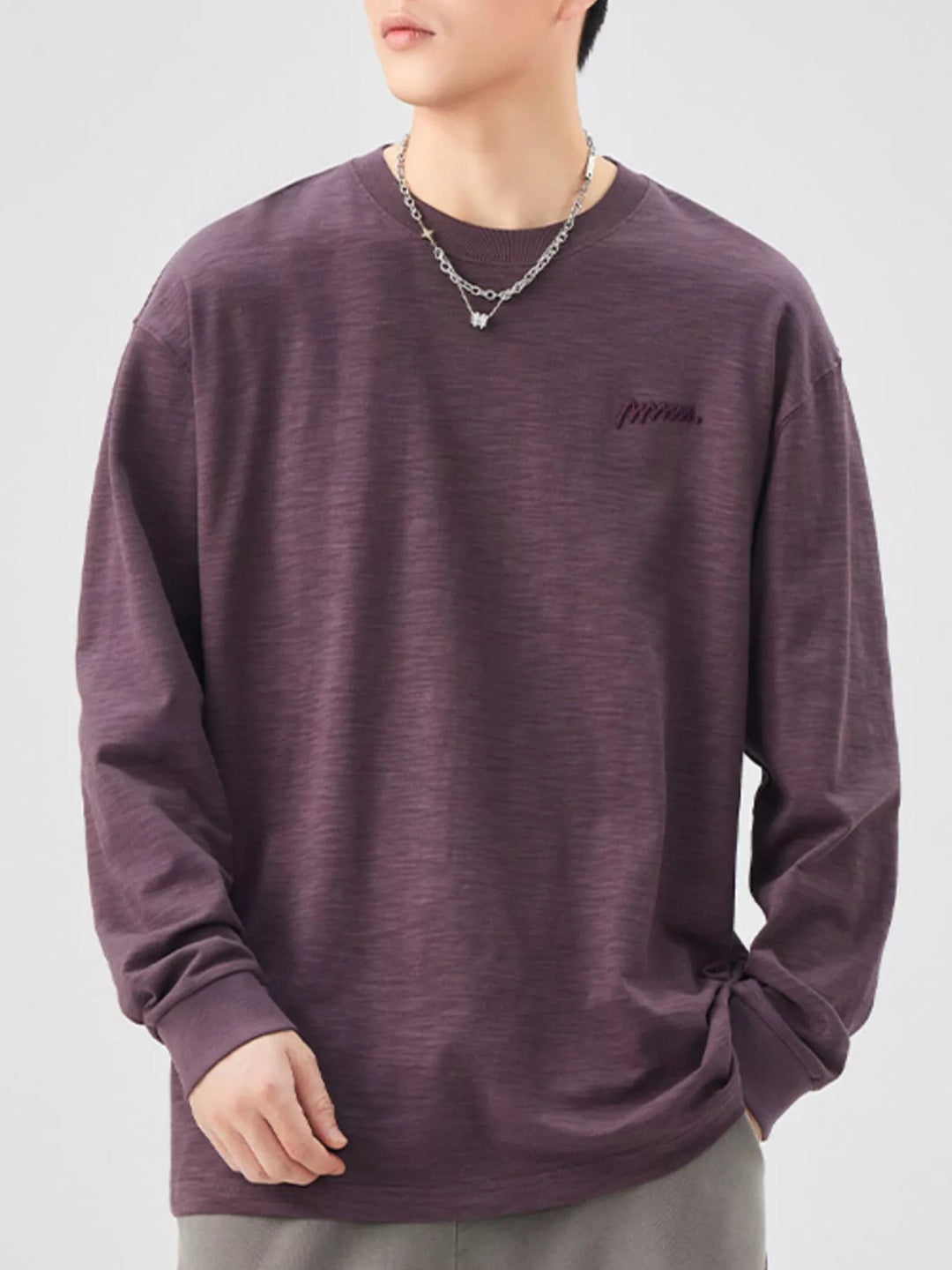 Men's Plus Size Casual Long Sleeve T-Shirt