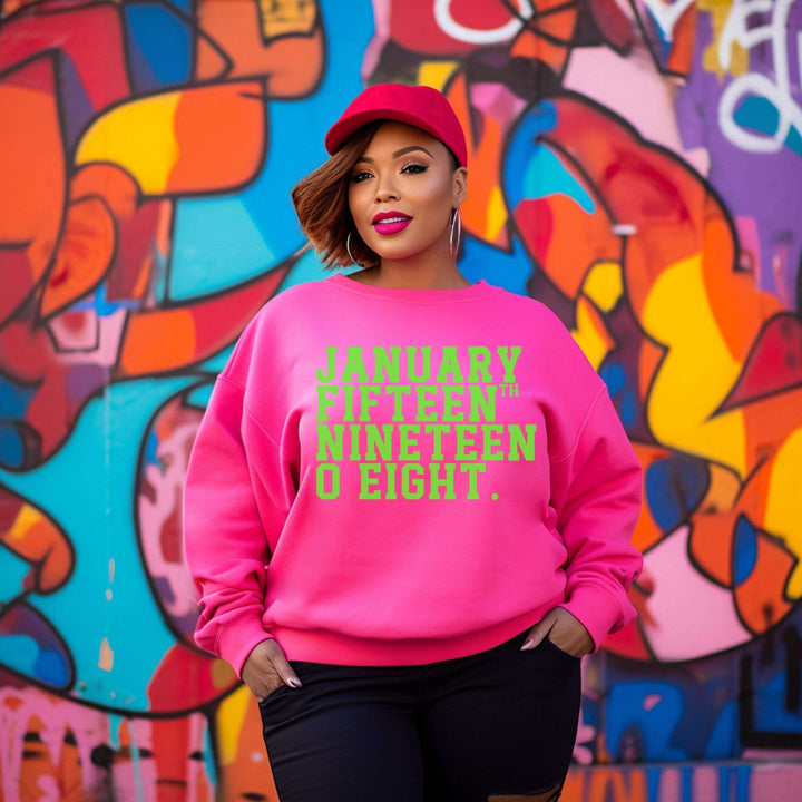 Vintage AKA January Fifteenth Crewneck Pullover Sweatshirt