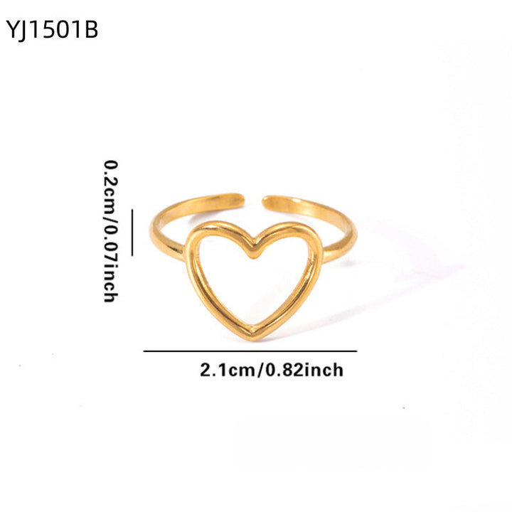 Irregular Geometric Stainless Steel Ring