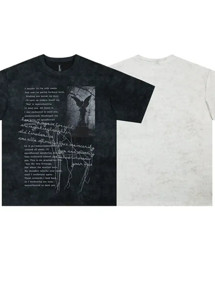 Men's Round Neck Short Sleeve Oversized T-Shirt