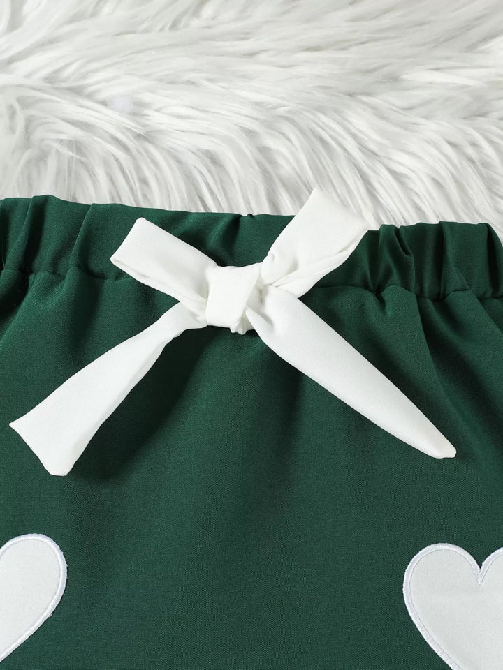 Children's Puff Sleeve Top & Skirt Set