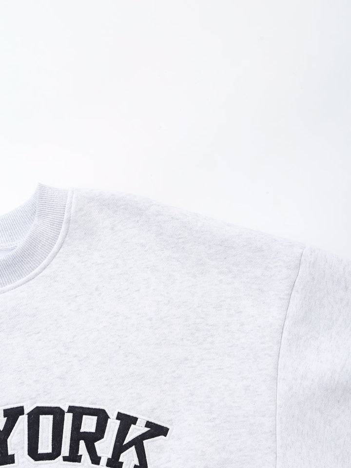 Women Clothing Autumn Simple Character Embroidery Sweatshirts