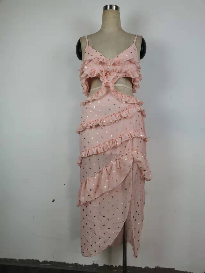 Dress Sequined Thailand Sanya Seaside Holiday Travel Beach Maxi Dress