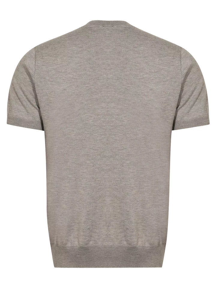 Men's Cable Knit Short Sleeve Knit Top