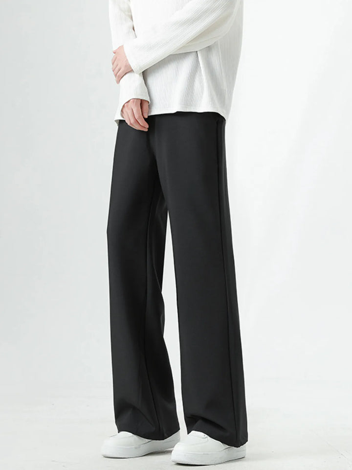 Men's Full Size Basic Style Wide Leg Pants Plus Size
