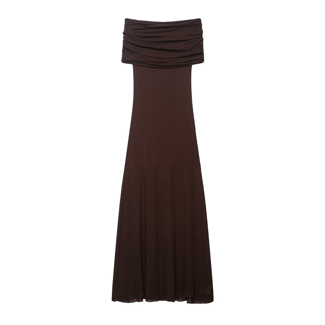 Summer Sense Cold Shoulder Knitted Dress