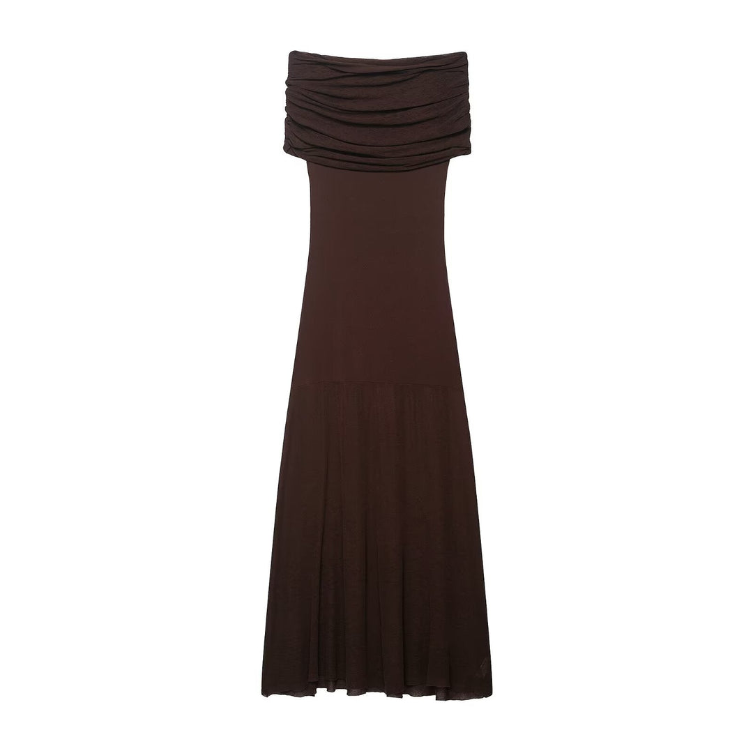 Summer Sense Cold Shoulder Knitted Dress