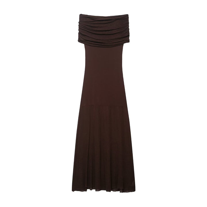Summer Sense Cold Shoulder Knitted Dress
