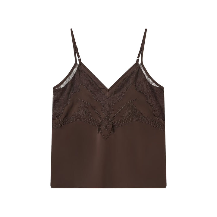 Women Clothing Spring Sexy Lace Underwear Strap Top