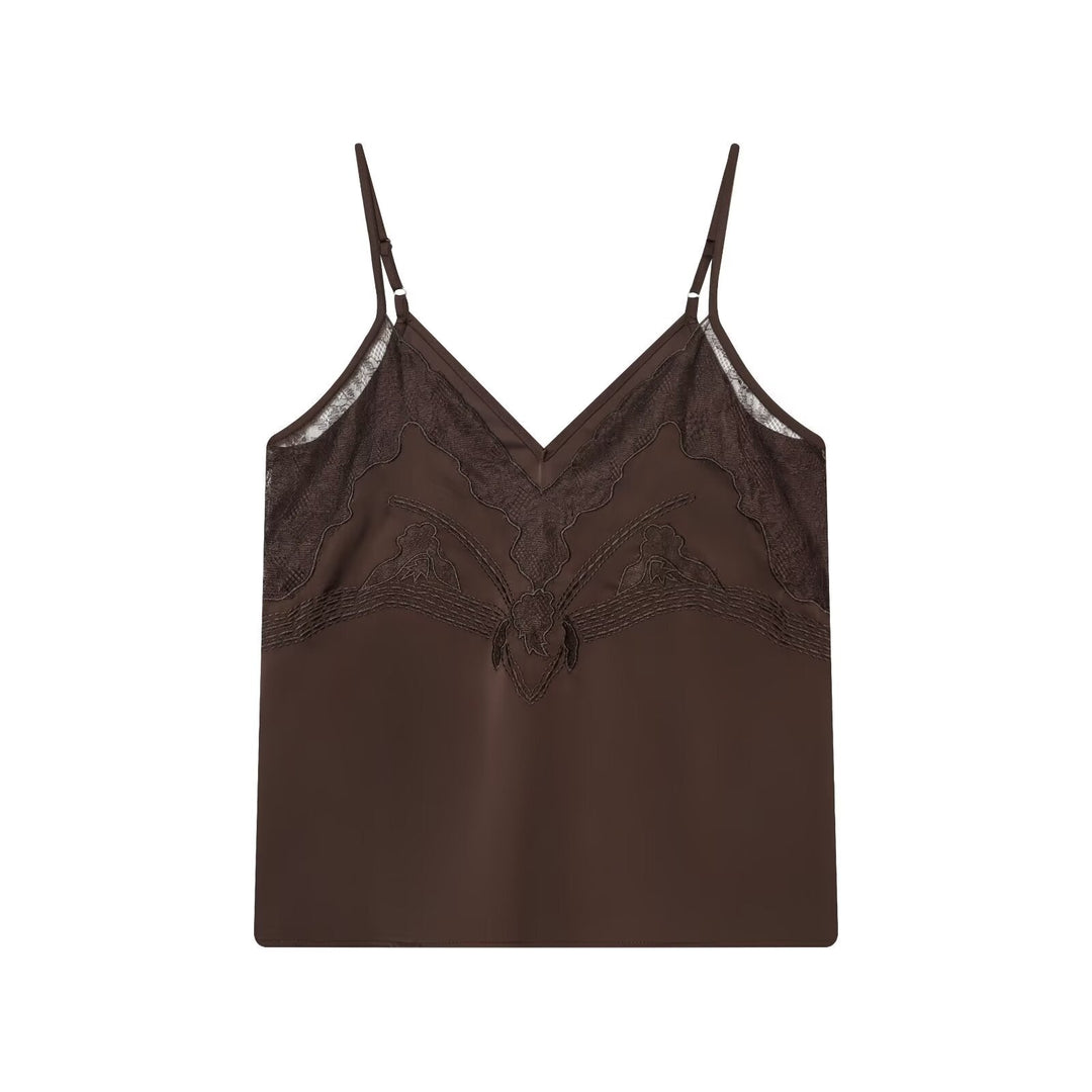 Women Clothing Spring Sexy Lace Underwear Strap Top