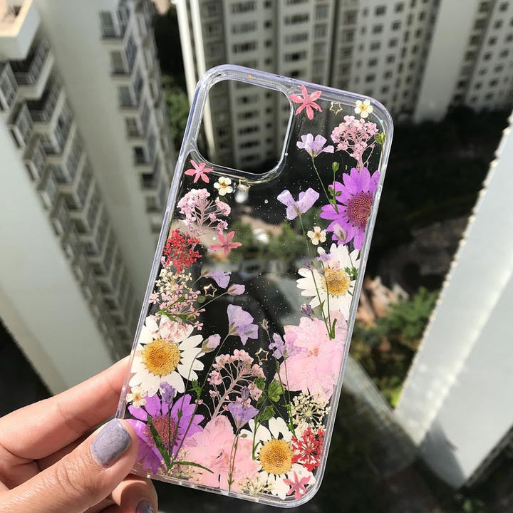 Compatible with Apple, Lilac Flower Phone Case Drop-Proof For