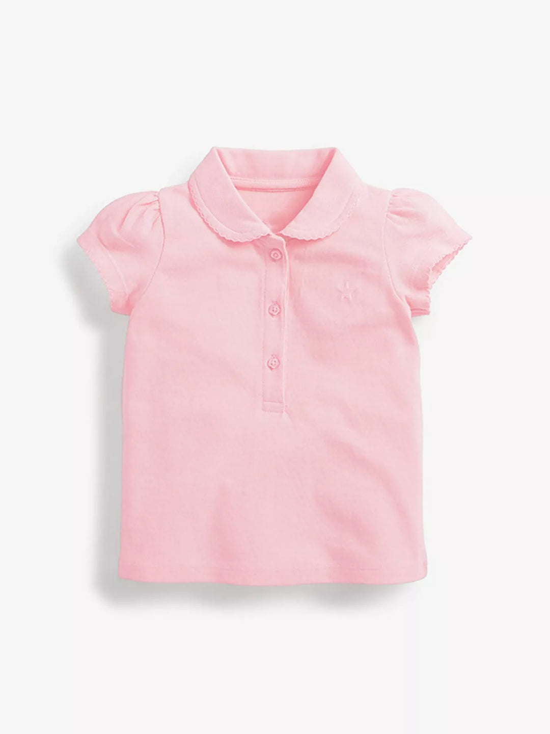 Children's Button Detail Short Sleeve Polo