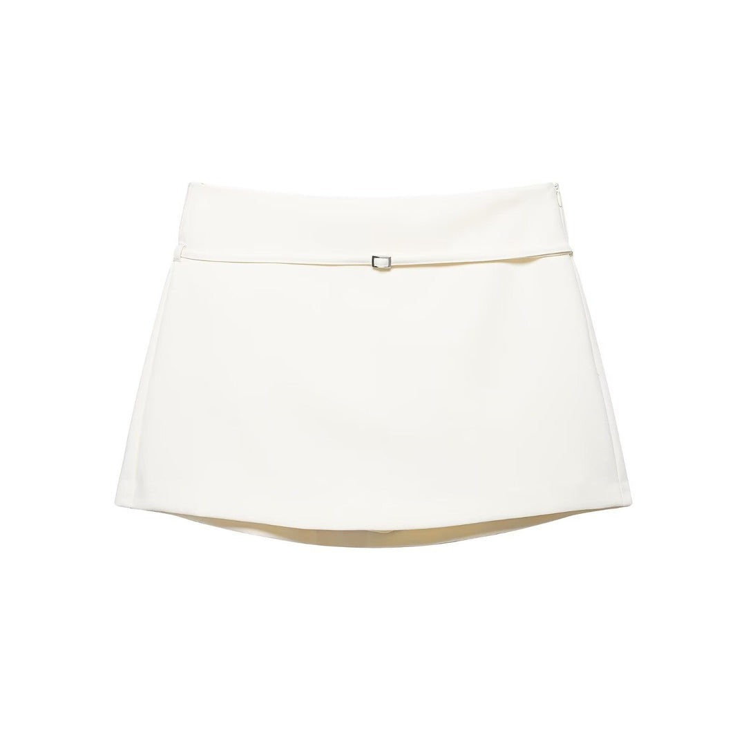 Women Women Wear Belt High Waist Culottes