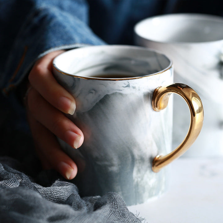 Marble Patterned Ceramic Cup