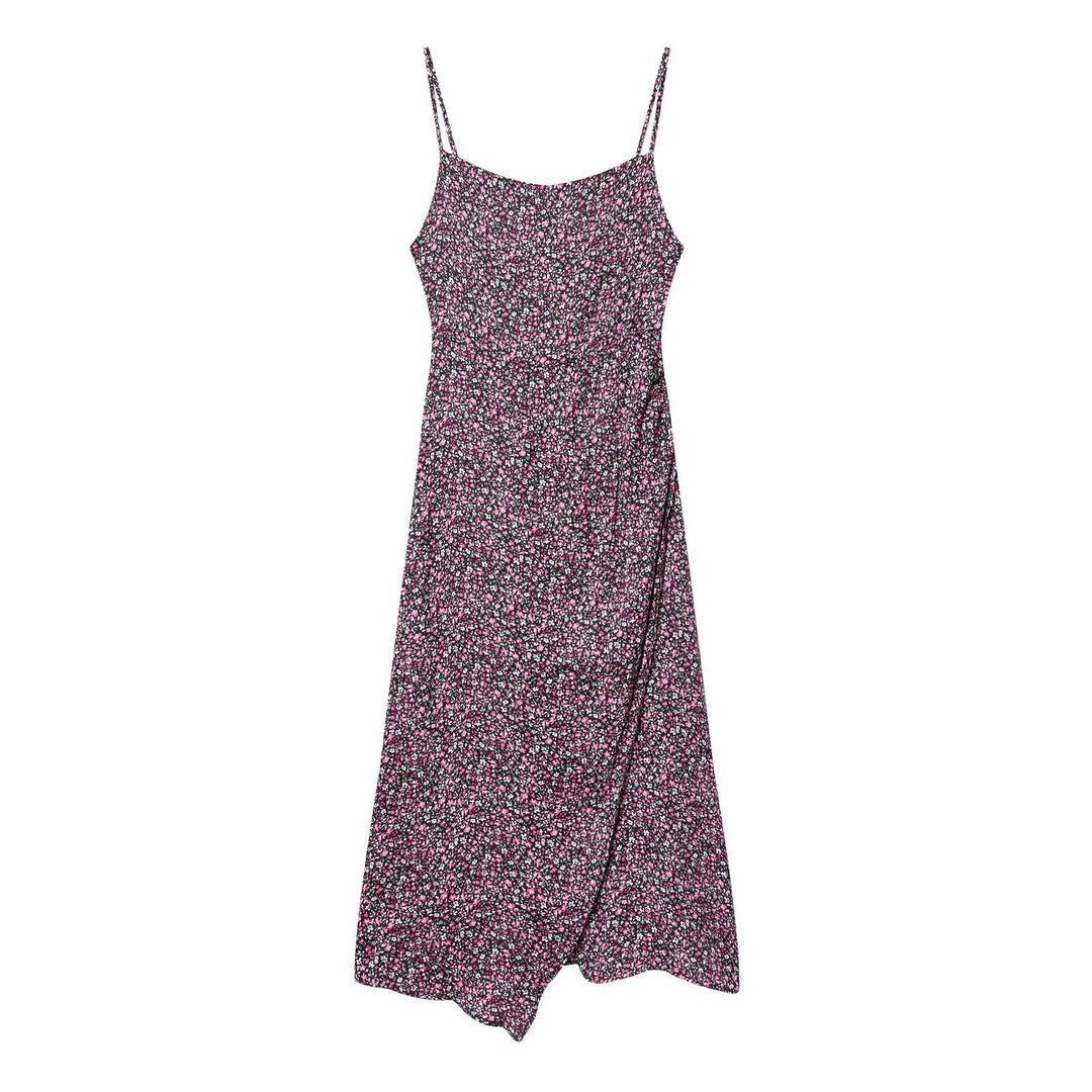 Women Clothing Summer Sexy Floral Strap Dress