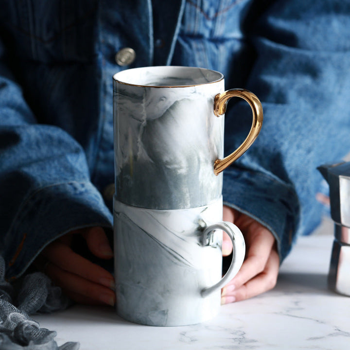 Marble Patterned Ceramic Cup