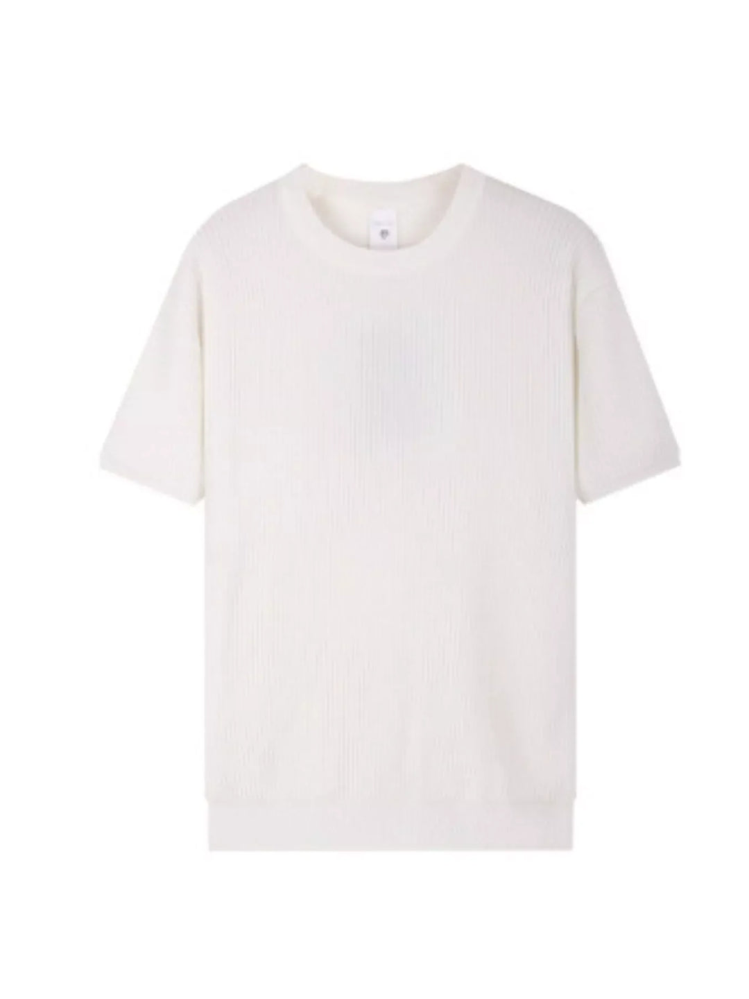 Men's Plus Size Ribbed Knit Relaxed Fit T-Shirt