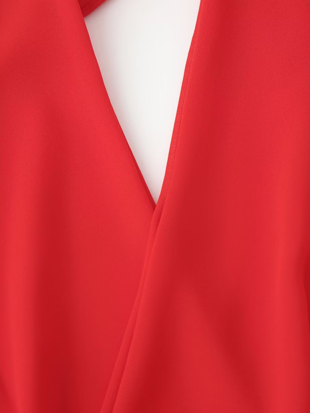 Women Clothing Slim Fit Red V neck Elegant Halter Maxi Dress