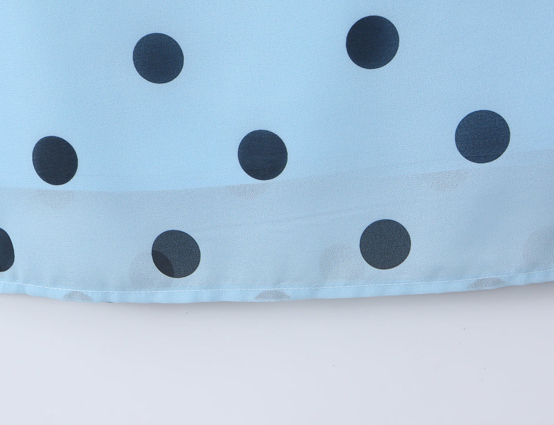 Gentle Elegant Pink Polka Dot Brace Dress Women Vintage Backless Lace up Design Tight Waist Maxi Dress