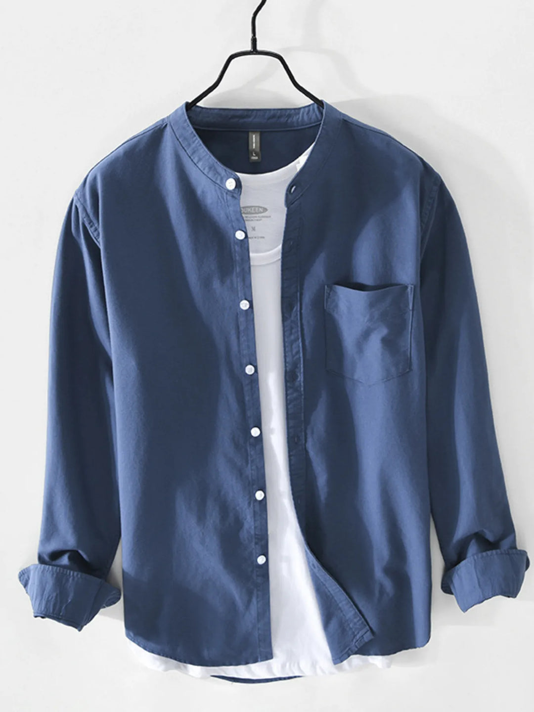 Men's Plus Size Button Up Long Sleeve Shirt