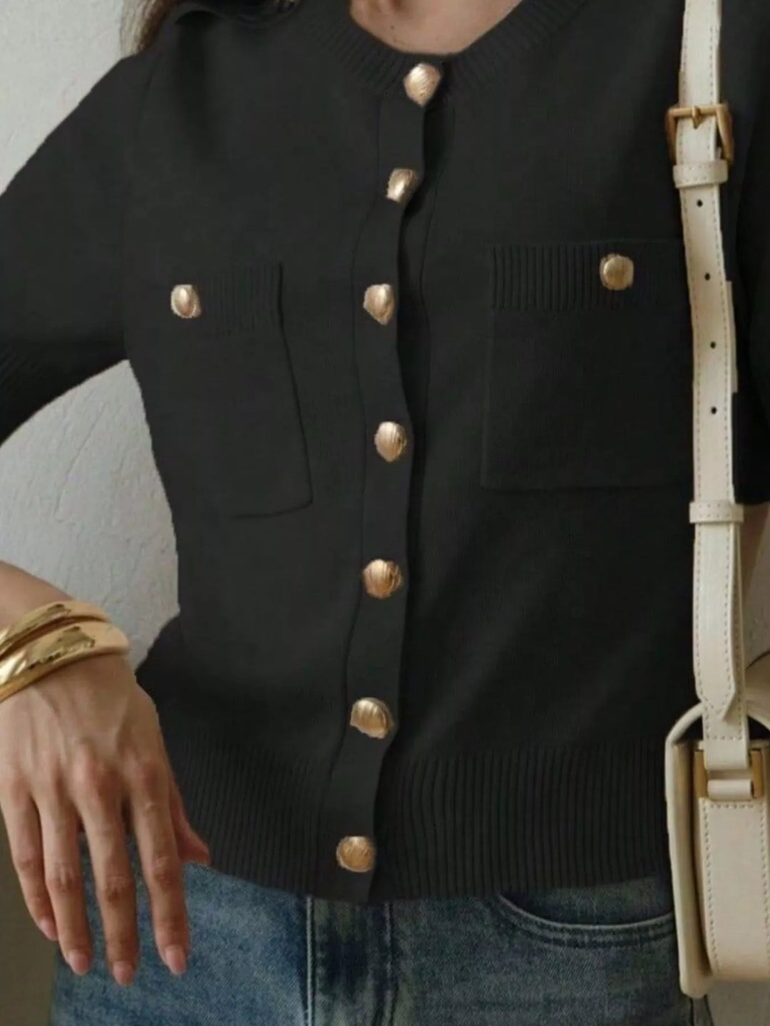 Button-Down Short Sleeve Cardigan