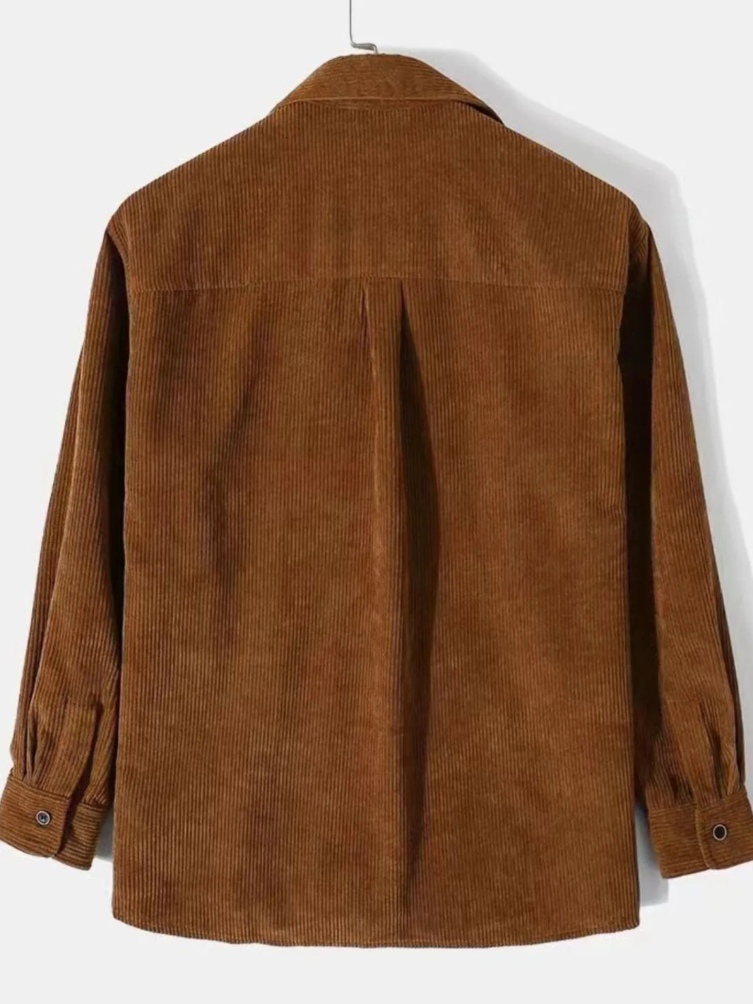 Men's Corduroy Button Up Long Sleeve Shirt
