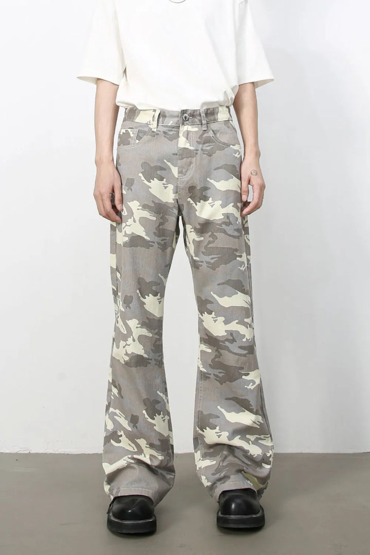 Men's Camouflage Jeans with Pockets