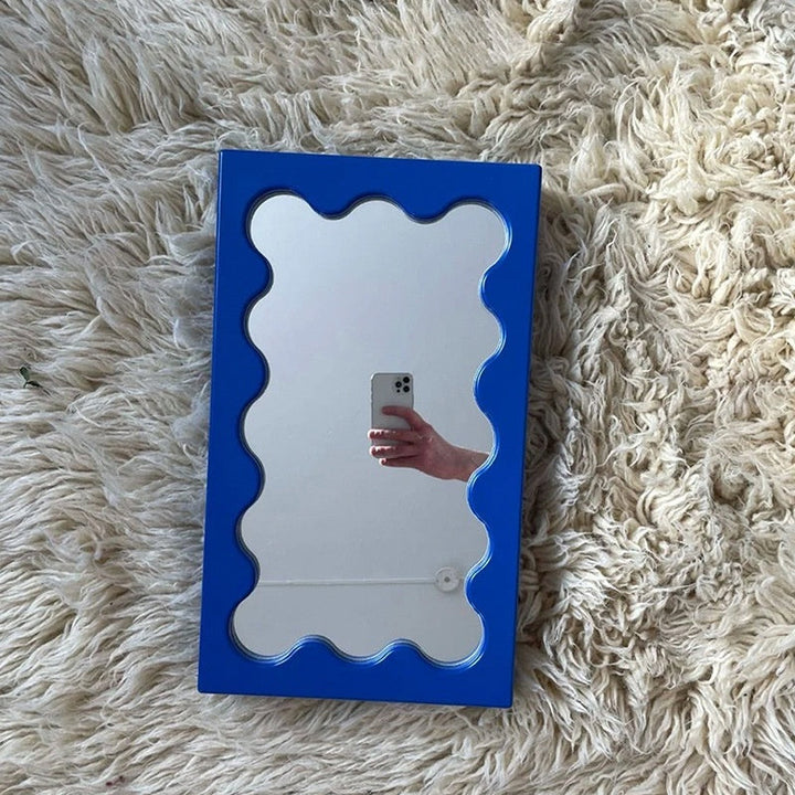New Square Wave Pattern Vanity Mirror Wall Mirror Entryway Mirror