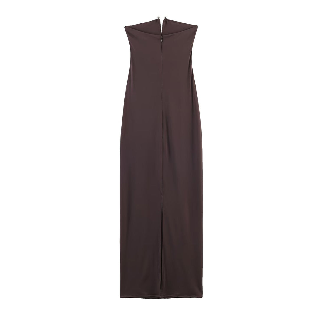 Women Clothing Elegant High Sense Slim Fit Slim Fit Tube Top Dress