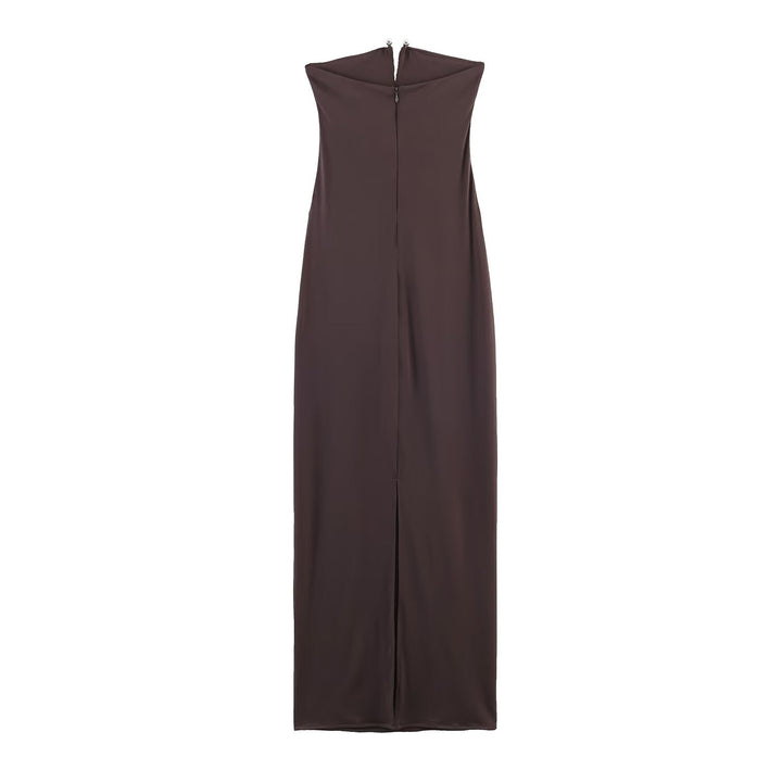 Women Clothing Elegant High Sense Slim Fit Slim Fit Tube Top Dress