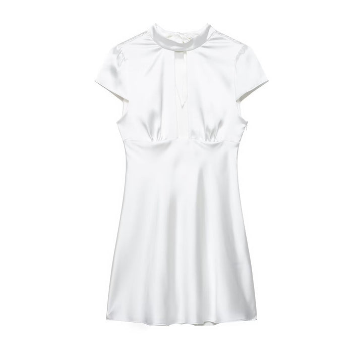 Summer Women Clothing Sexy Silk Satin Texture Dress