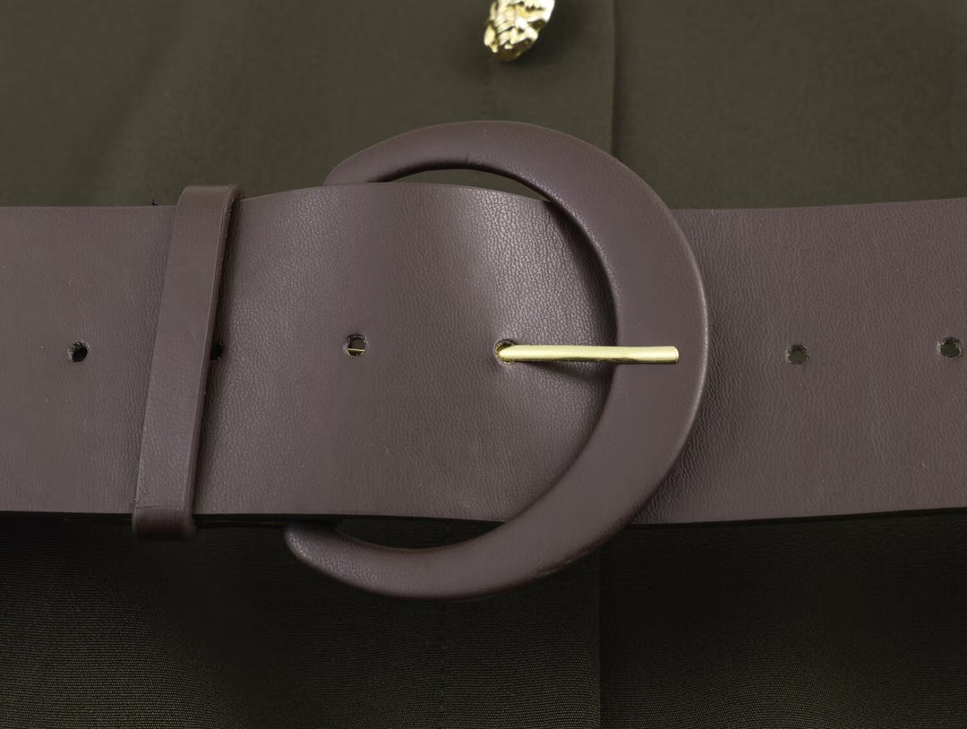 Women Clothing with Belt Stitching Dress