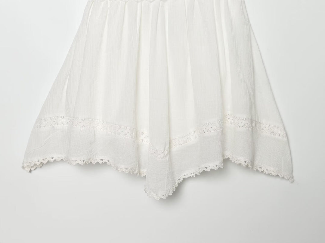 Women Clothing Summer Elegant Tulle Embroidered Mini Strap Dress