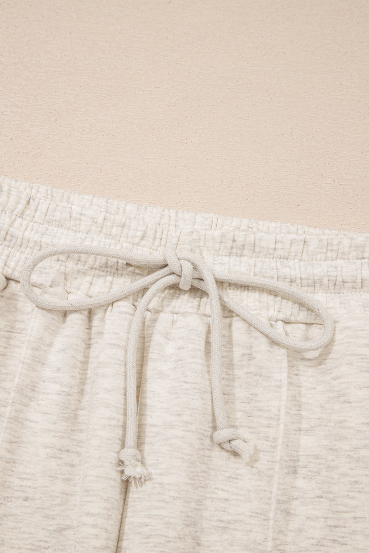 Light Grey Polo Tee Casual Pant Set