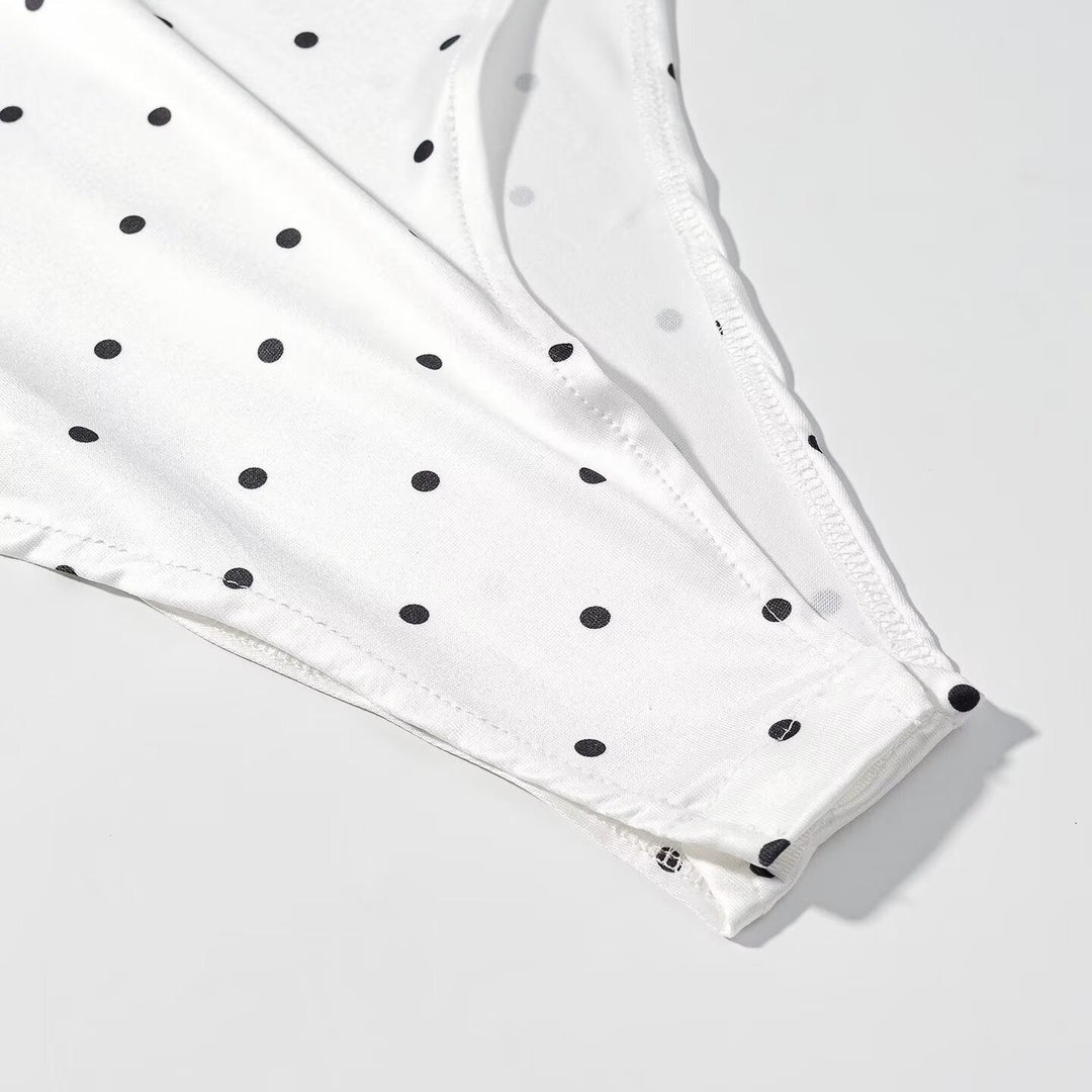 Women Clothing Gentle Sleeveless Stylish Simple Polka Dot Lace Sling Jumpsuit