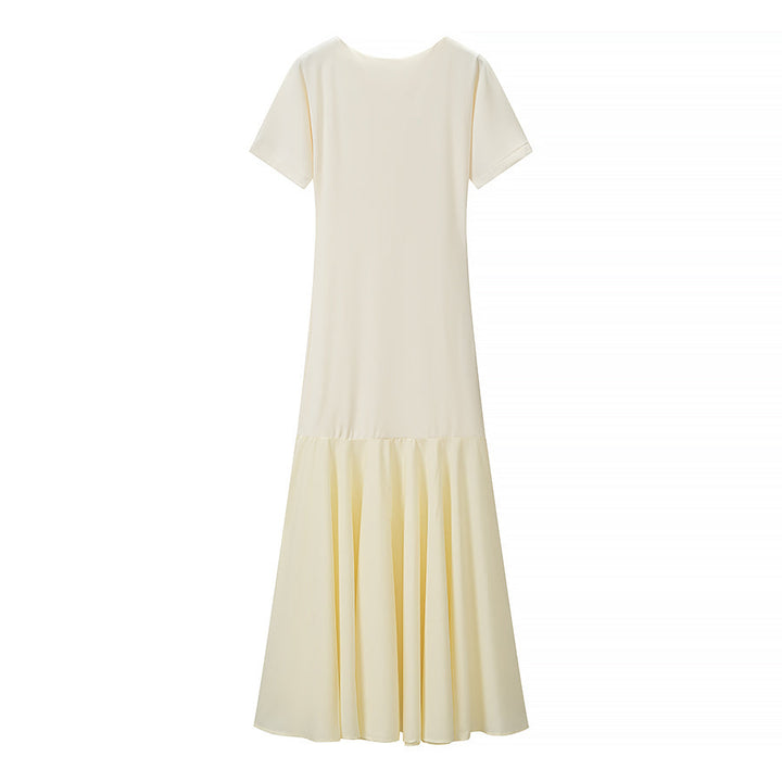 Women Clothing Summer Elegant Slim Flared Waist Dress