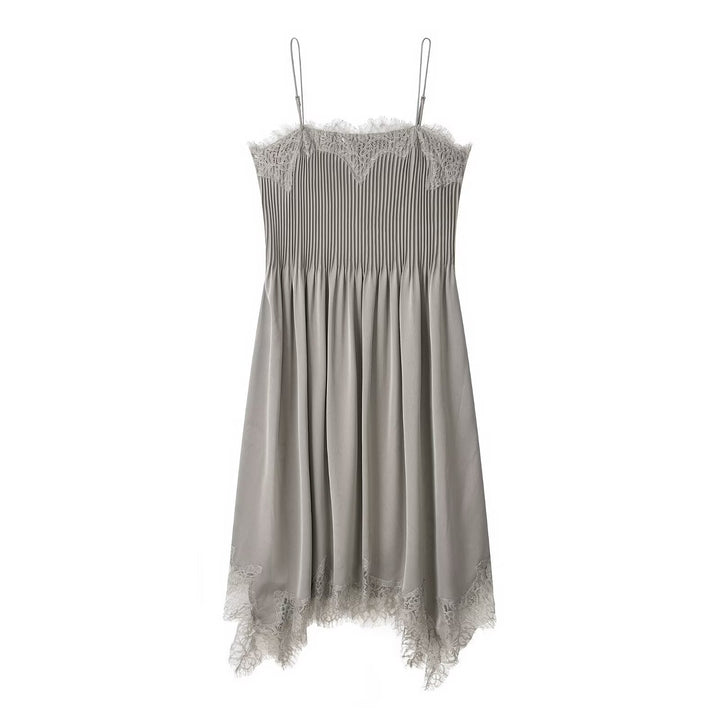 Summer Lace Midi Dress Strap Dress