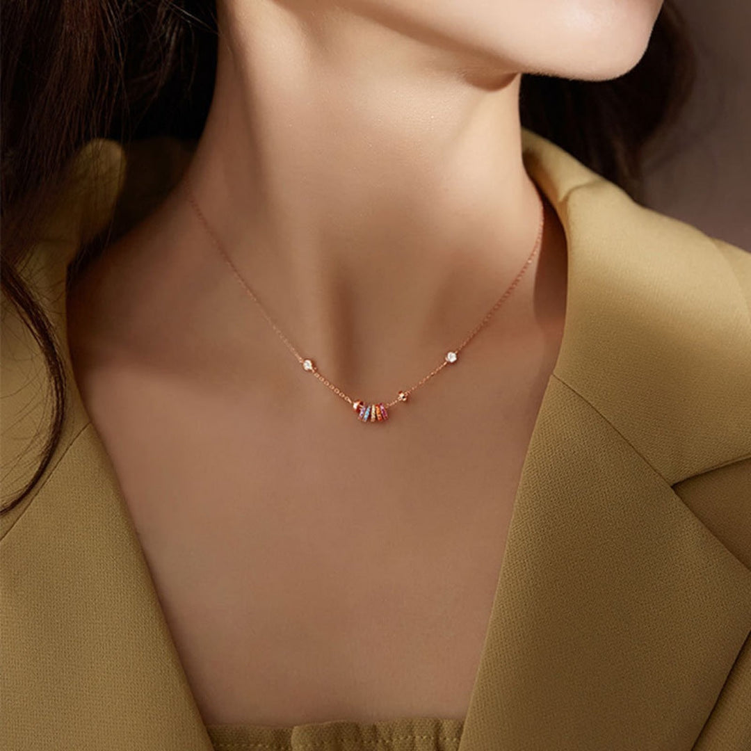 925 Sterling Silver Circle Pendant Necklace