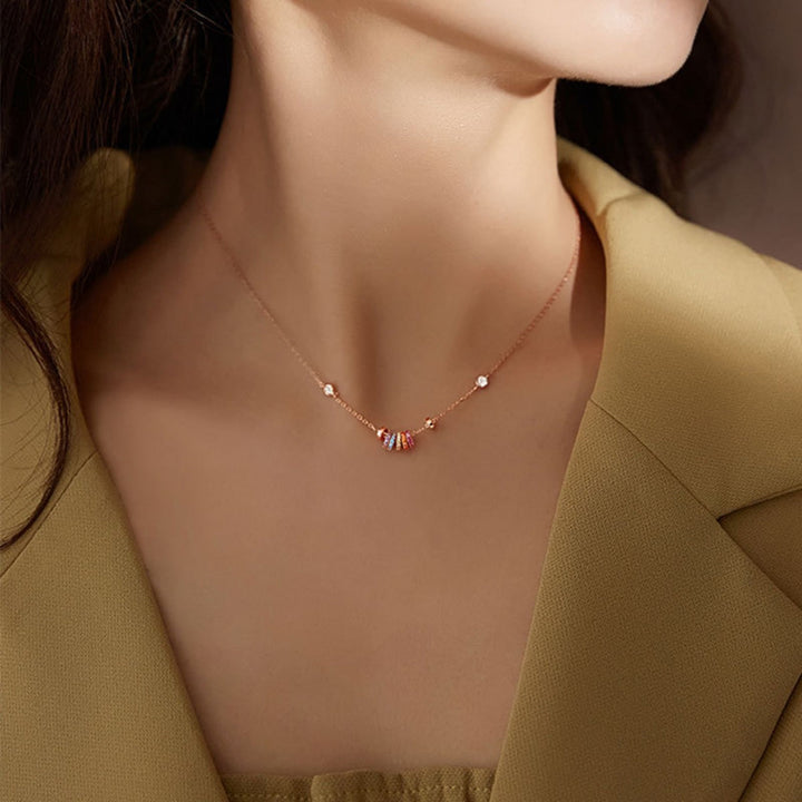 925 Sterling Silver Circle Pendant Necklace