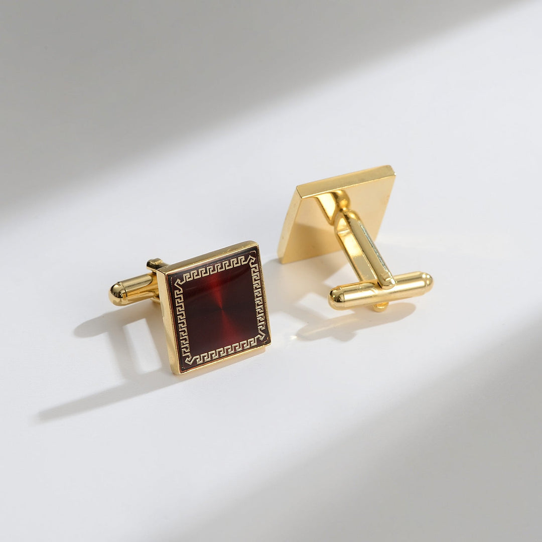 Daily Darcy New Retro Patch Copper Cufflinks