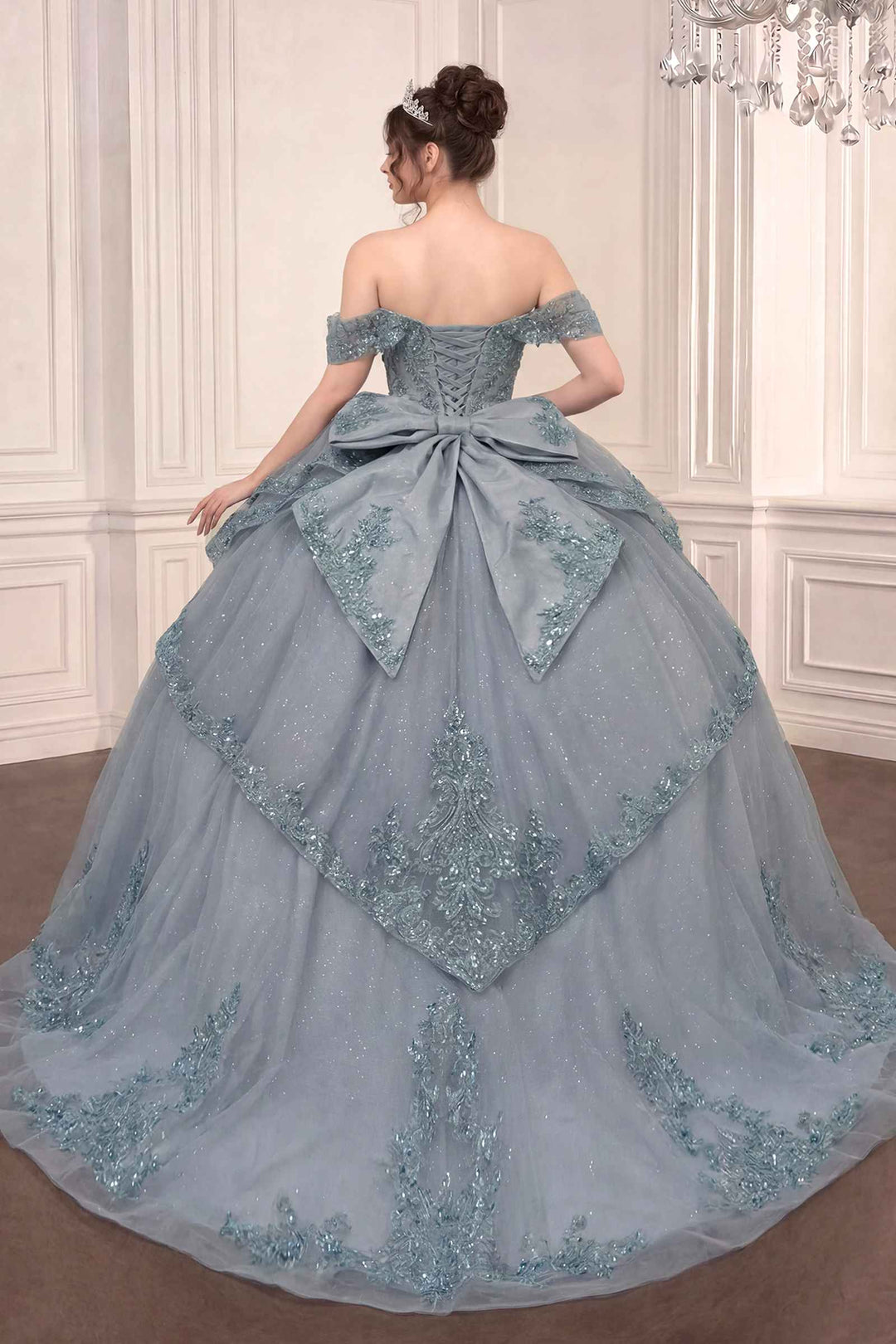 Ladivine 15729 Off the Shoulder Quinceañera Ball Gown